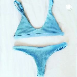 Baby blue bikini